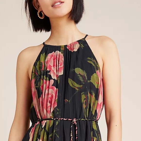 Anthropologie Emeline Pleated Midi Dress - Picture 4 of 12
